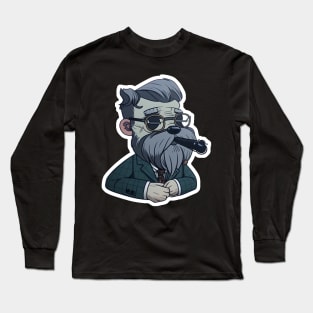 Professor Schnauzer 3 Sticker - Schnauzer Series Long Sleeve T-Shirt